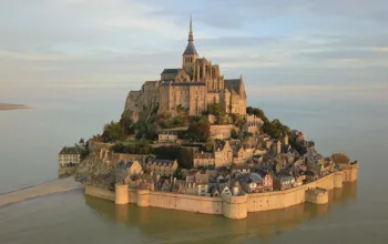 Mont Saint Michel vu du ciel Mont Saint Michel vu du ciel